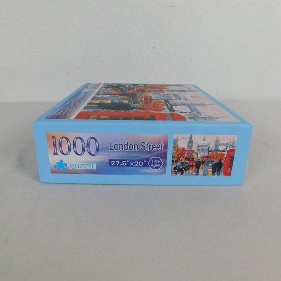 London Street Unbranded 1000 pc Jigsaw Puzzle 27x20 inches YSK-B024 COMPLETE - Picture 8 of 12
